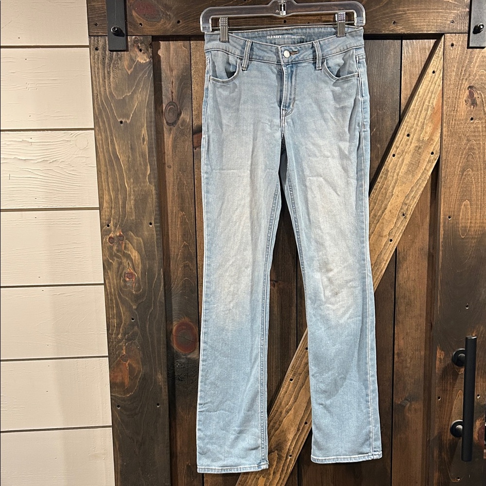 Old Navy Women's Light Blue Straight Leg Jeans